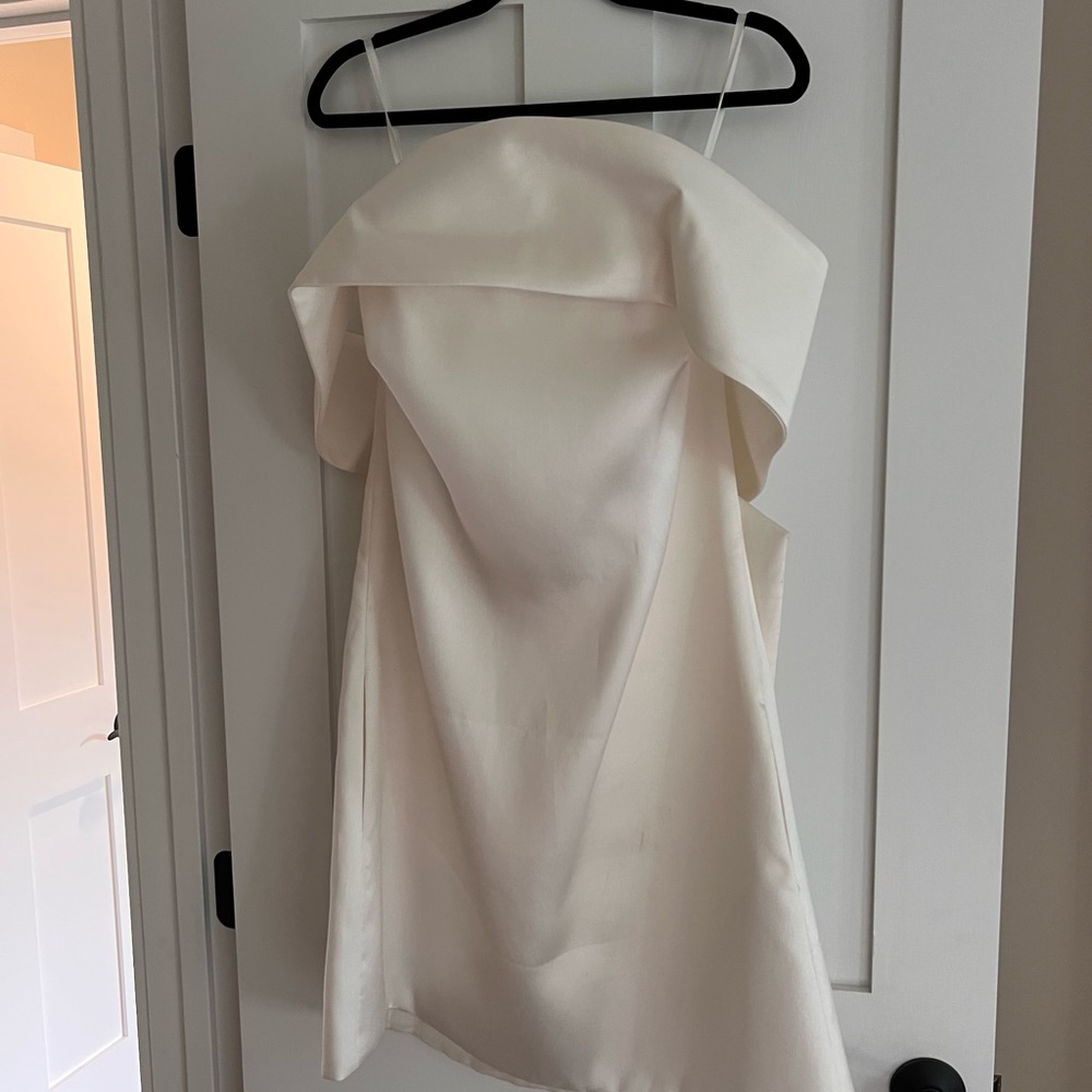 Amsale Bow back shift dress